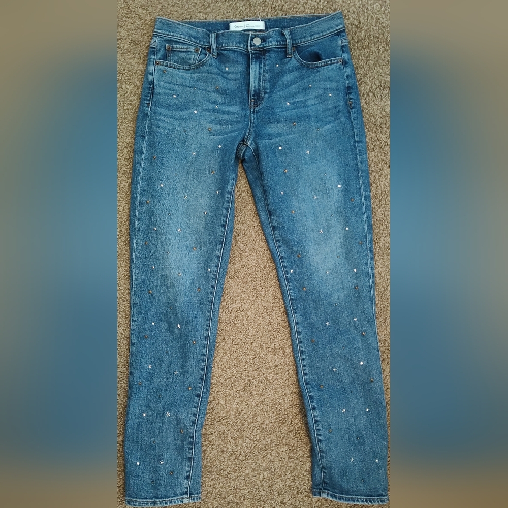 Gap 1969 Best Girlfriend Women's Blue Jeans Star-studded